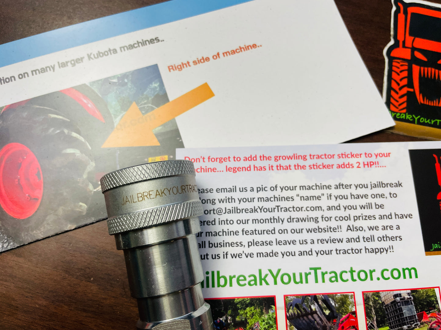 Deluxe KUBOTA L and MX Series 25% Pressure Increase kit W/ 3500 P.S.I Gauge 4 Hydraulic Shims