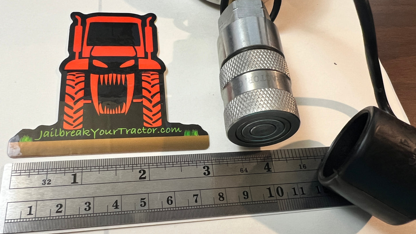 KUBOTA Pressure Increase kit W/Gauge Hydraulic Shims BX, LX +25%! FLAT FACE 2017 & UP