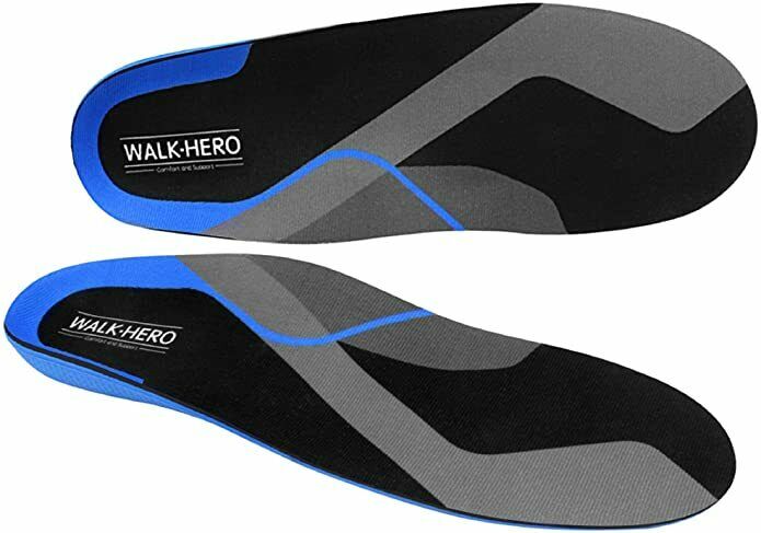 WALK HERO MEDICAL Plantar Fasciitis ORTHOTIC INSOLES Blue/Gray M 5-5.5 W 7-7.5