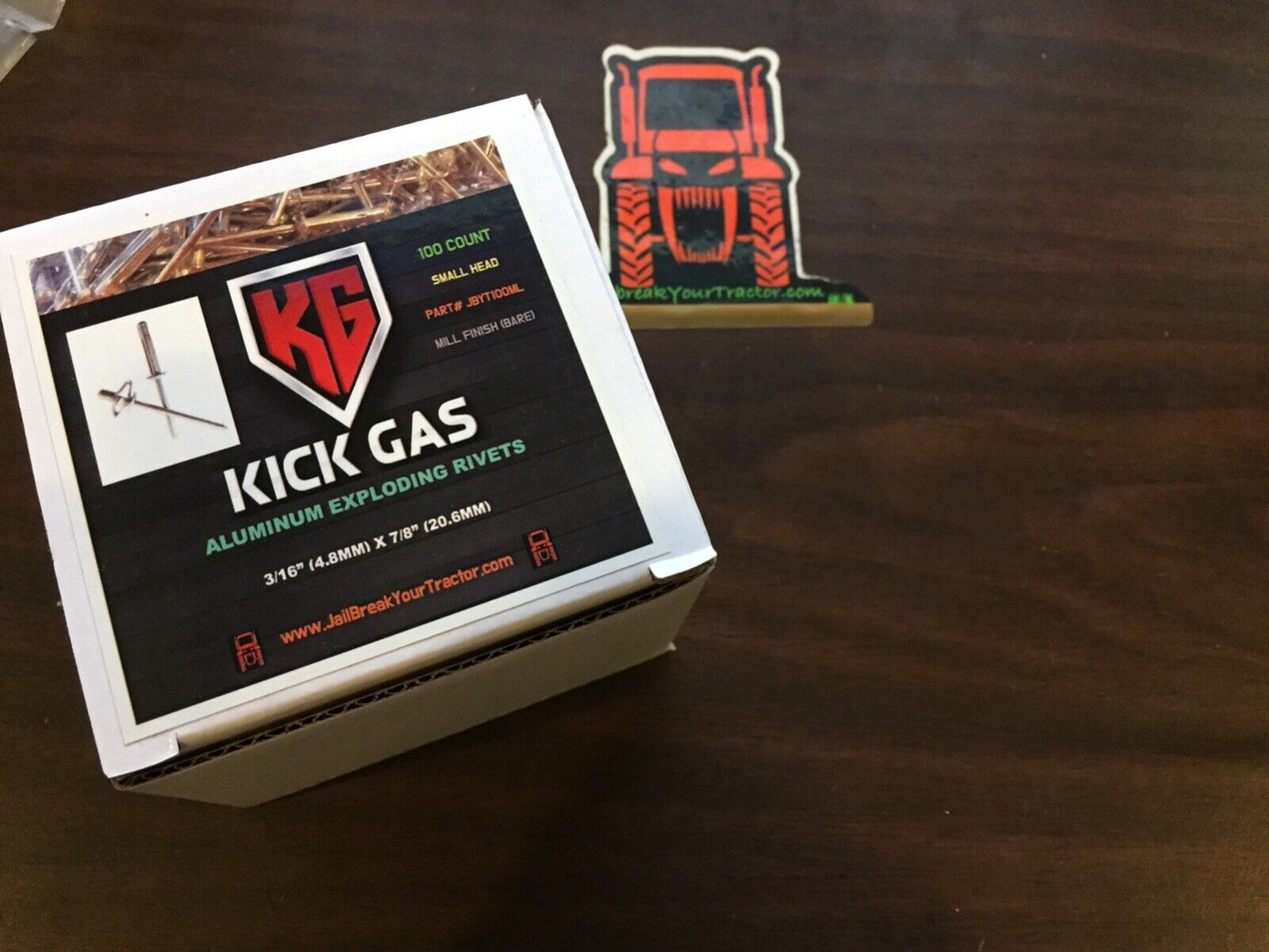 100 Aluminum Exploding Small Head Mill Pop Rivets 3/16" Fastener Tri-Fold STRONG