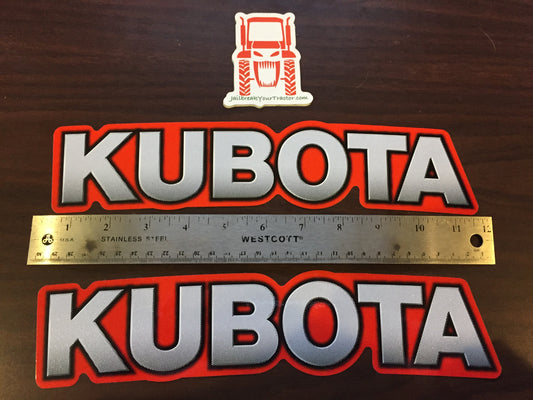 2x LG OEM Genuine Kubota Tractor BX B L Kit Tractor Decals Sticker Set UV proof with applicator