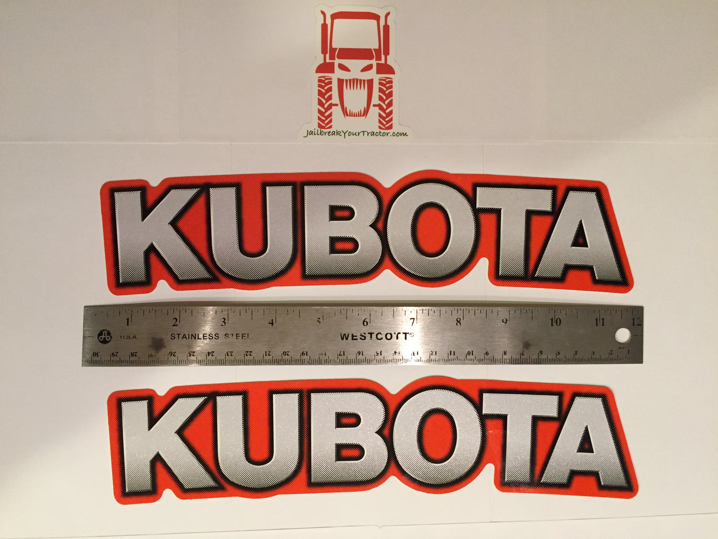 2x LG OEM Genuine Kubota Tractor BX B L Kit Tractor Decals Sticker Set UV proof with applicator